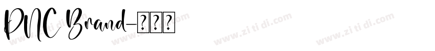 PNC Brand字体转换